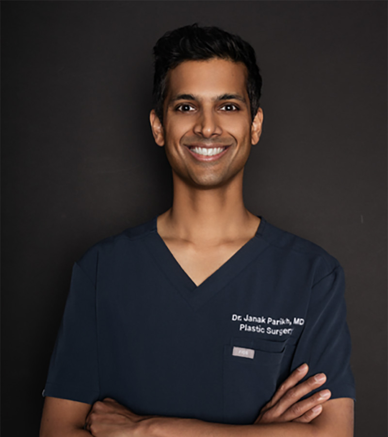 Dr. Parikh in Scrubs