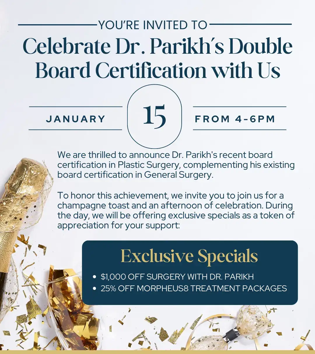 Celebrate Dr. Parikh's Double Board Certification